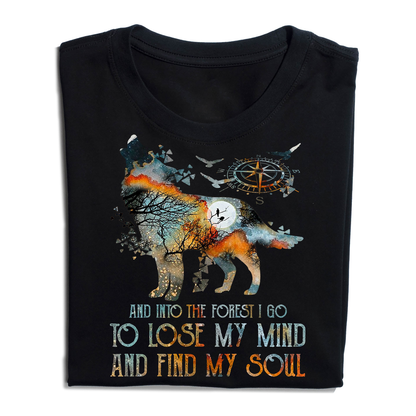 Bear Camping And Into The Forest I Go To Lose My Mind and Find My Soul T-Shirt