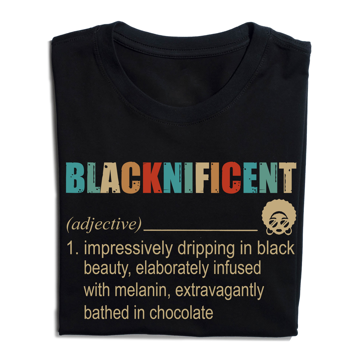 Blacknificent Black Beauty Chocolate T-Shirt