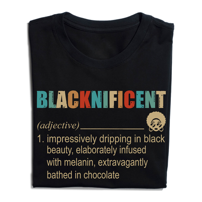 Blacknificent Black Beauty Chocolate T-Shirt