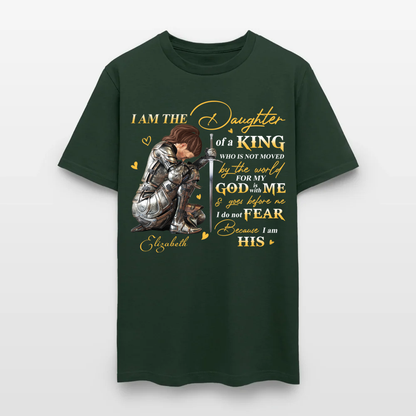 Personalized Woman Warrior of God, I Am The Daughter Of The King Do Not Fear Because I Am His T-Shirt